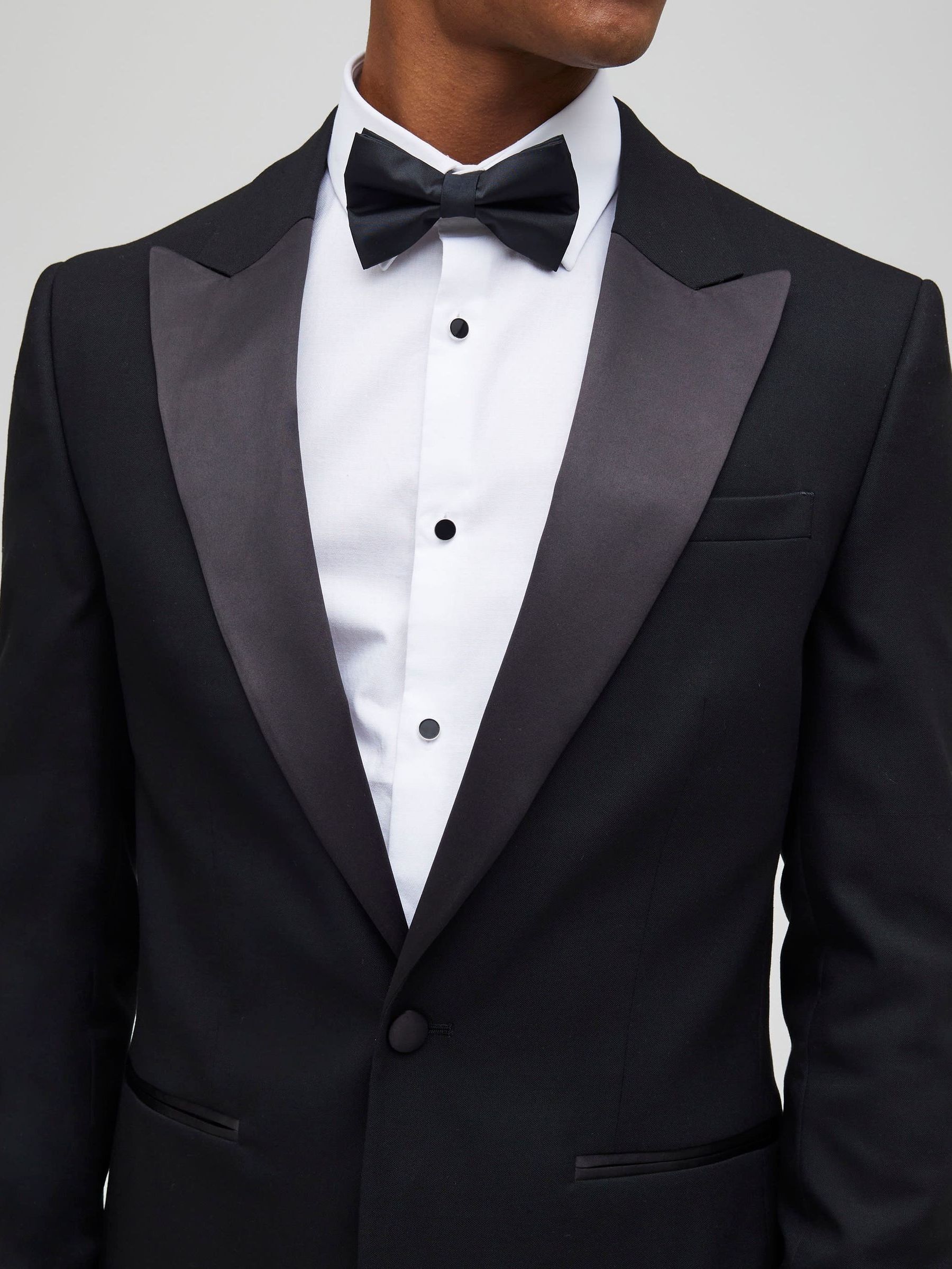 River Island Plain Slim Tux Jacket