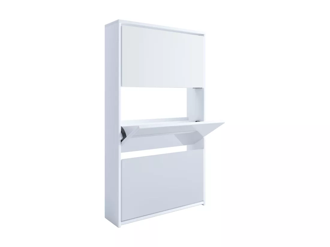 Armoire à chaussures à bascule miroir StidoXL