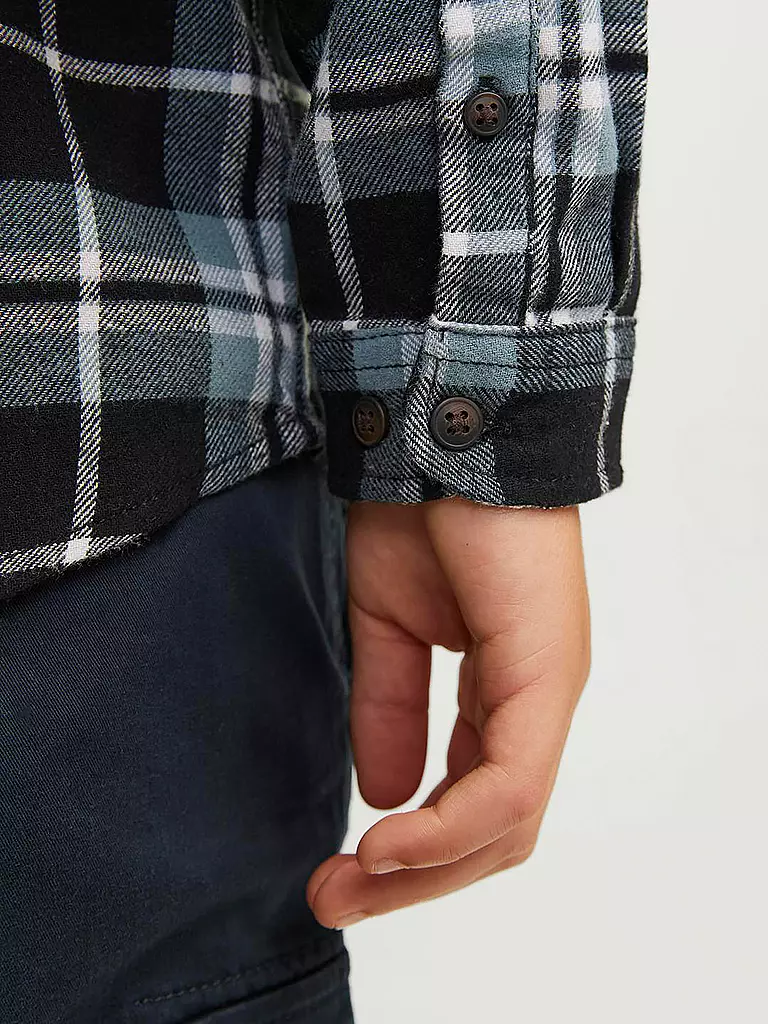 JACK & JONES Flannelhemd JJJOSHUA  blau