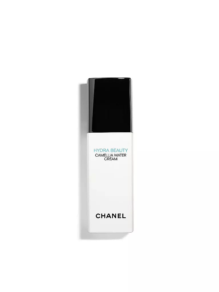 CHANEL  CAMELLIA WATER CREAM HYDRATISIERENDES UND LEUCHTKRAFT STEIGERNDES CREME-FLUID PUMPFLAKON 30ML transparent