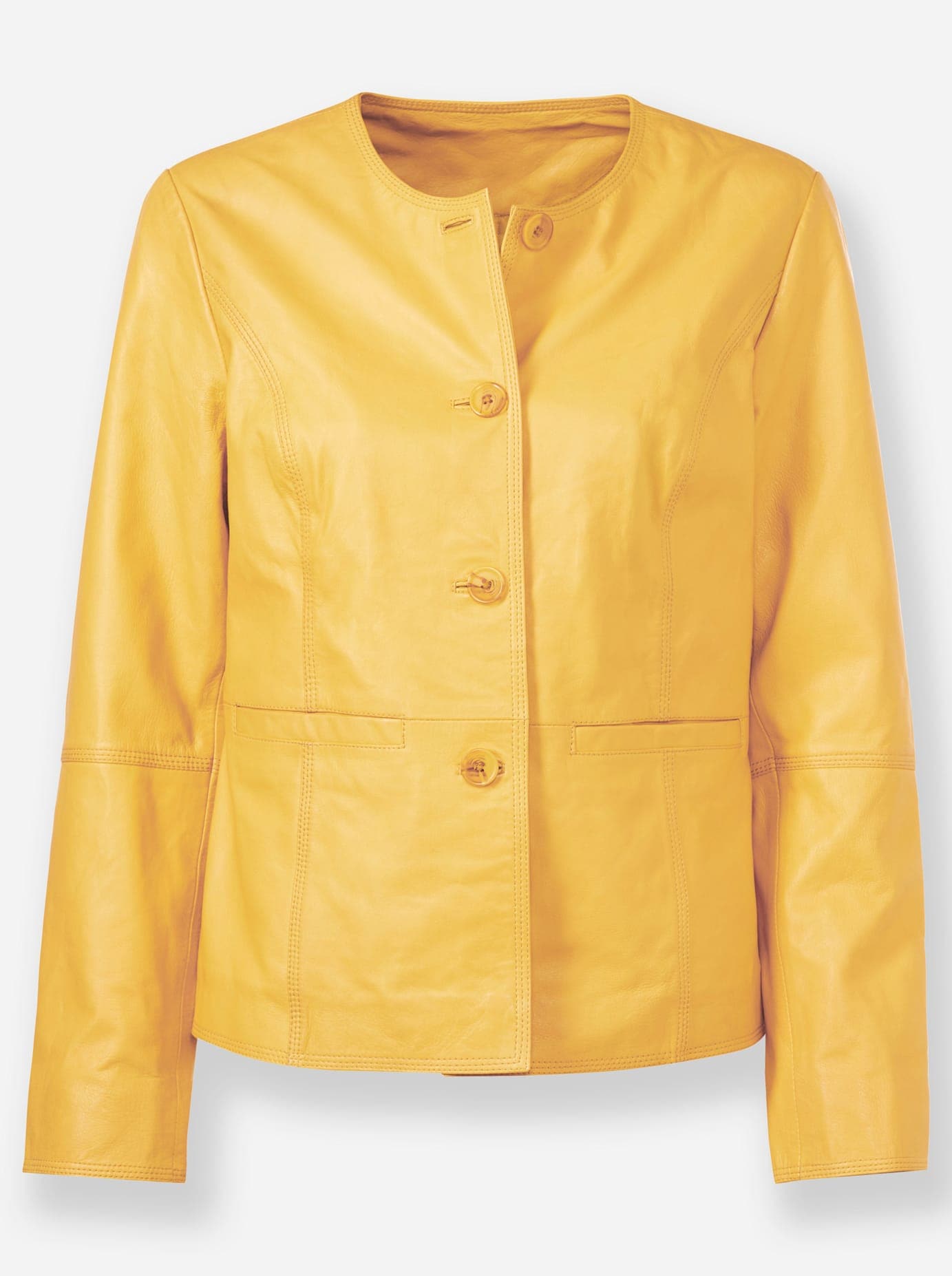 heine Lederjacke ohne Kapuze