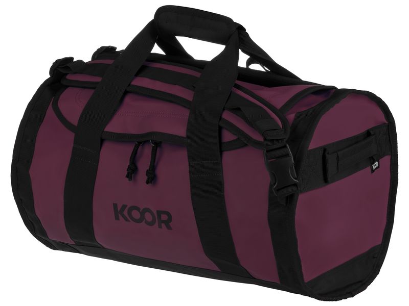 KOOR Duffle Bag Sooma 30 l, Maroon Wasserabweisende Reisetasche