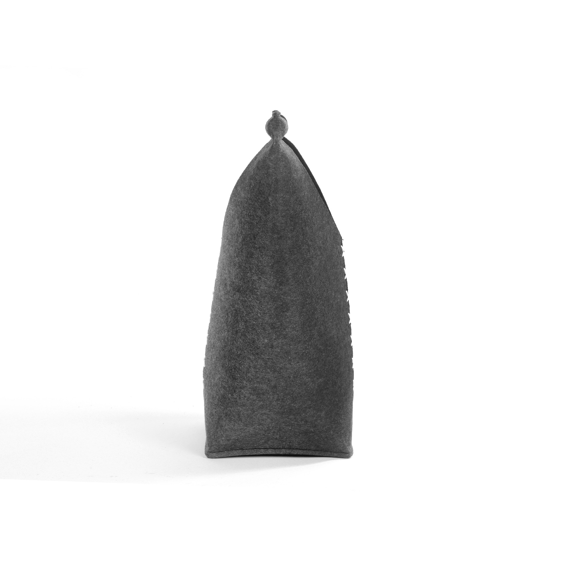 Korb 'Tibot' S, anthrazit, T 25 cm, B 45 cm, H 56 cm von fischer's lagerhaus