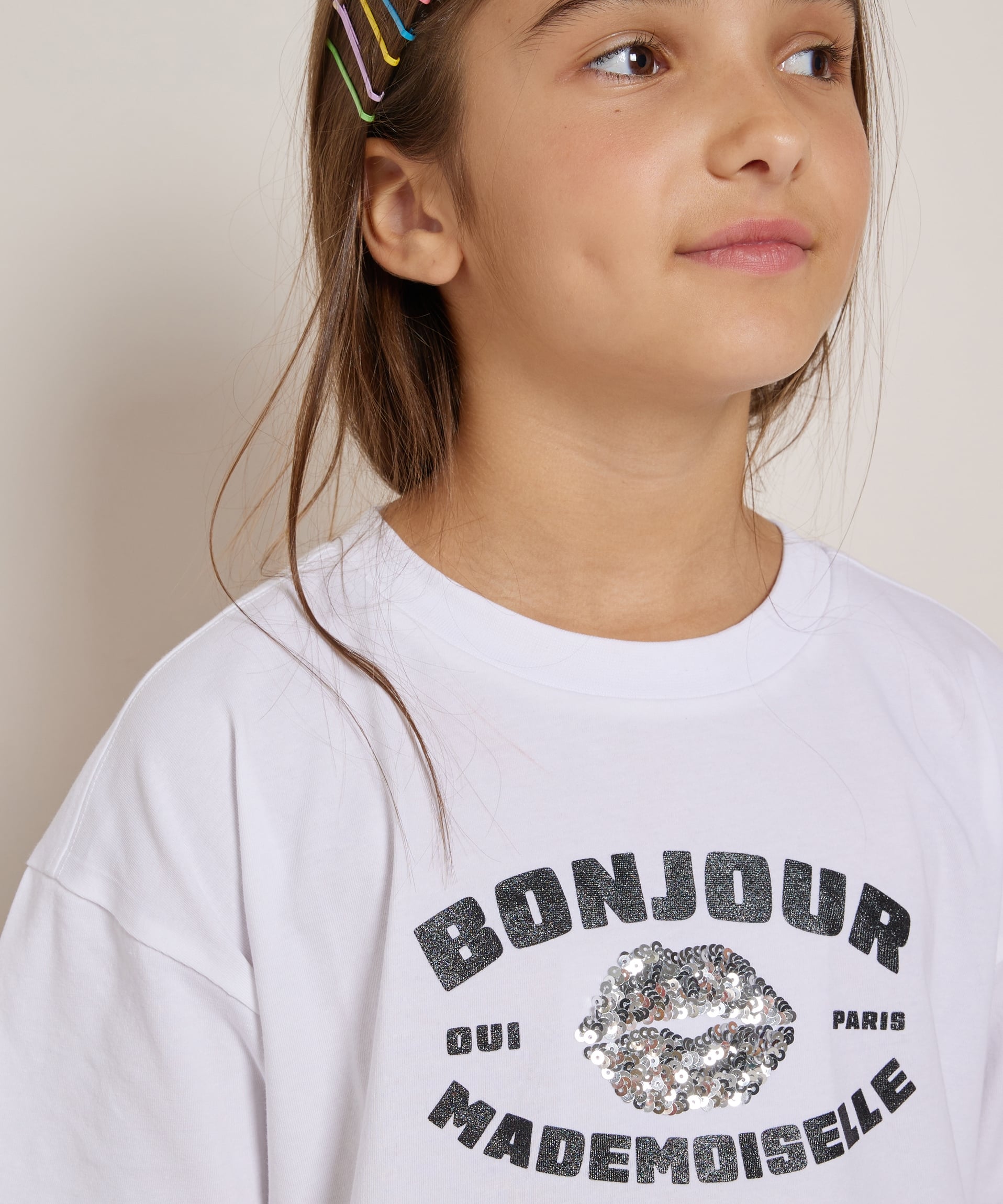 kort t-shirt met print
