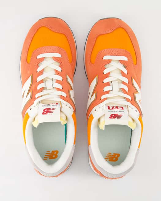 New Balance 574 Sneaker in Orange