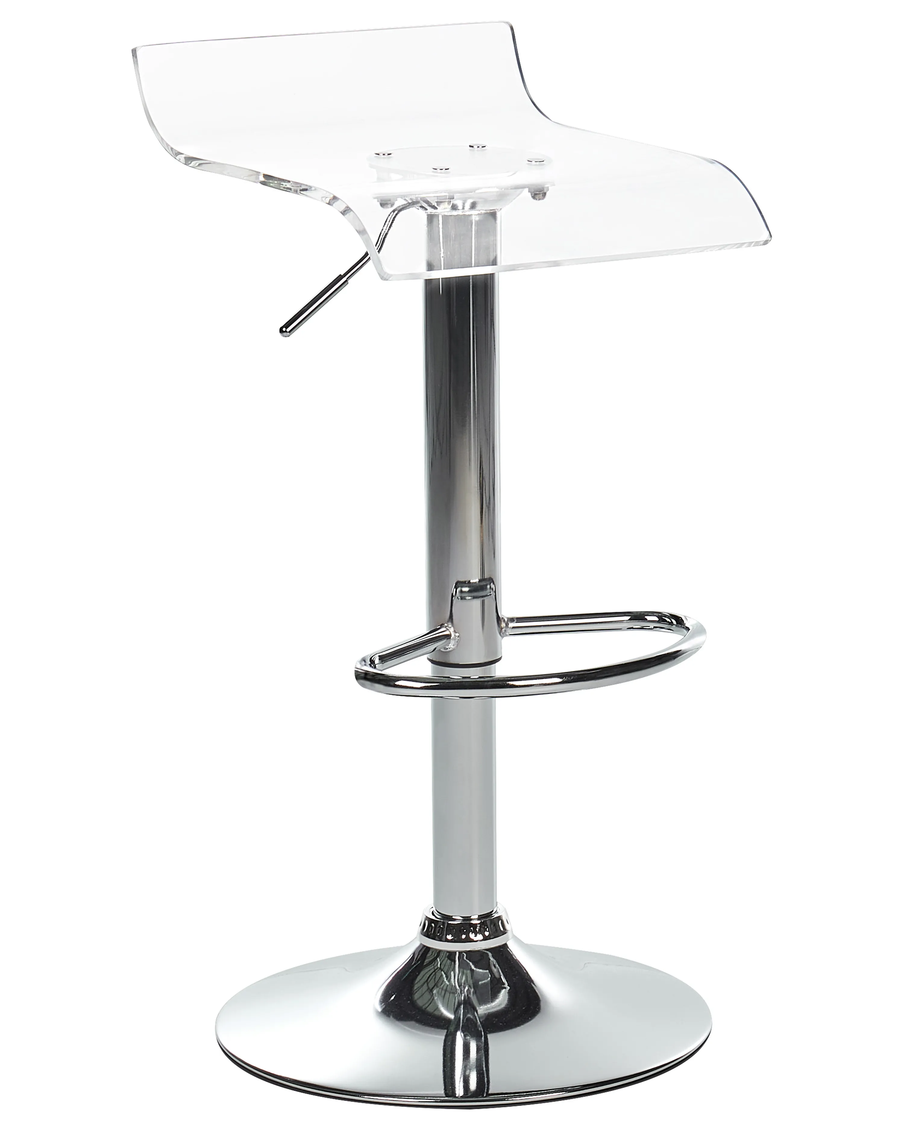 Set van 2 barstoelen NEUM draaibaar Transparant