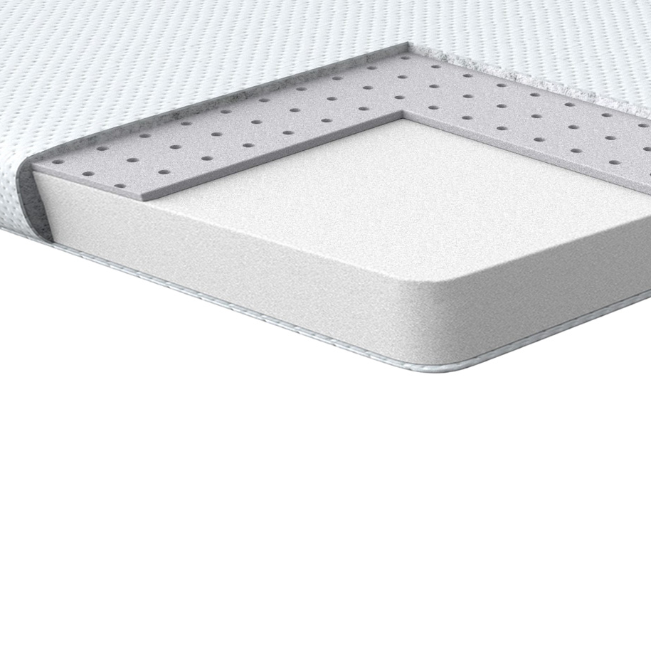 Beliani - GRACIOUS - Matrastopper - Wit - 120 x 200 cm - Latex