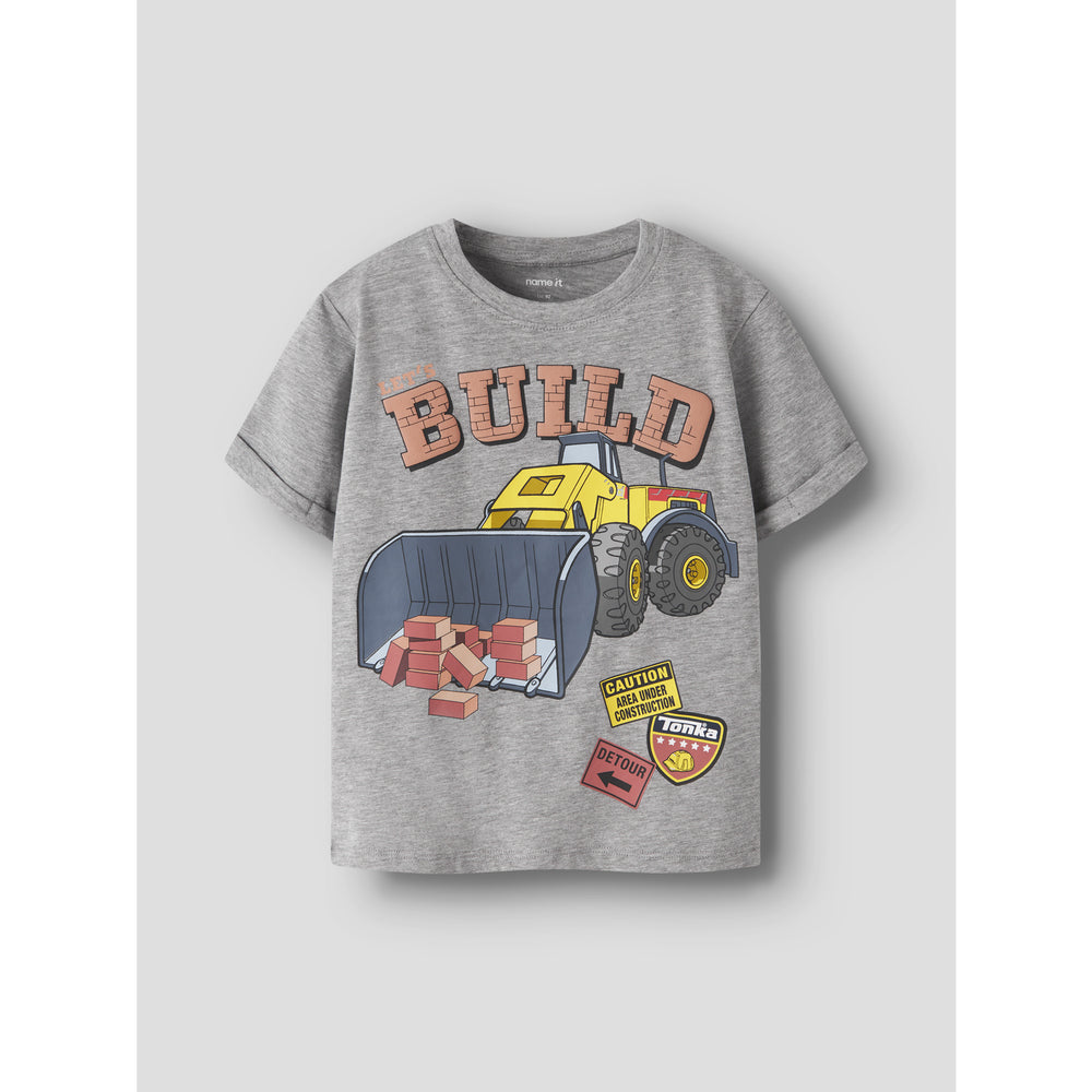 Køb Name It Grey Melange Nmmalik Tonka Ss Nreg Top Cplg