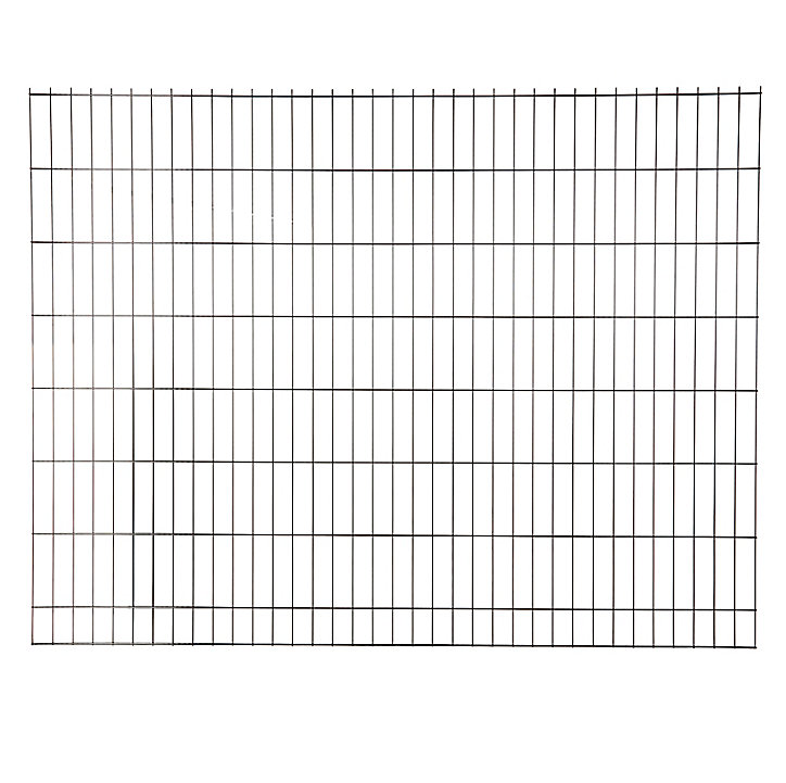 Panneau de clôture grillagée premium noir 200 x h.153 cm