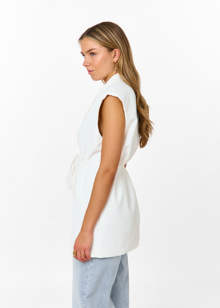 Belle gilet wit