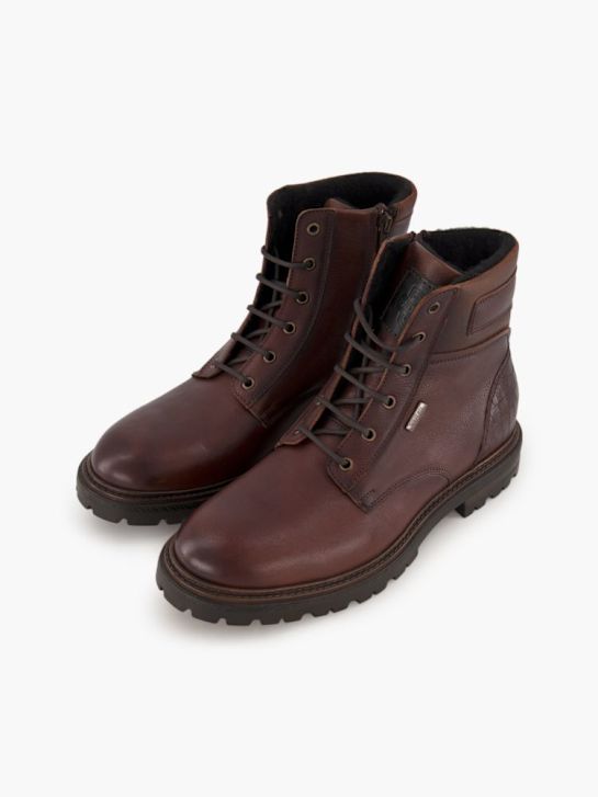 AM SHOE Schnür-Stiefelette Braun