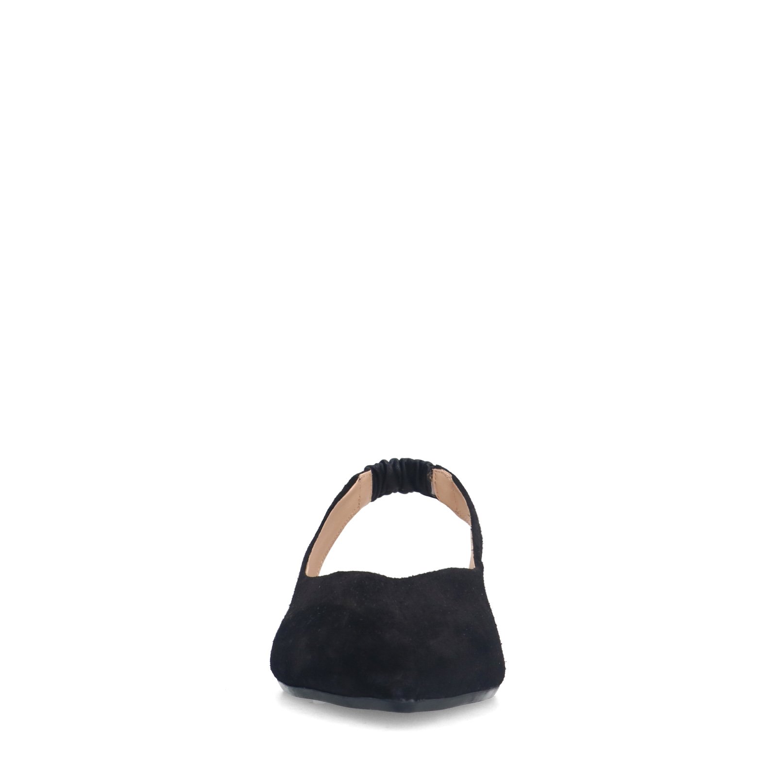 Zwarte suède slingbacks
