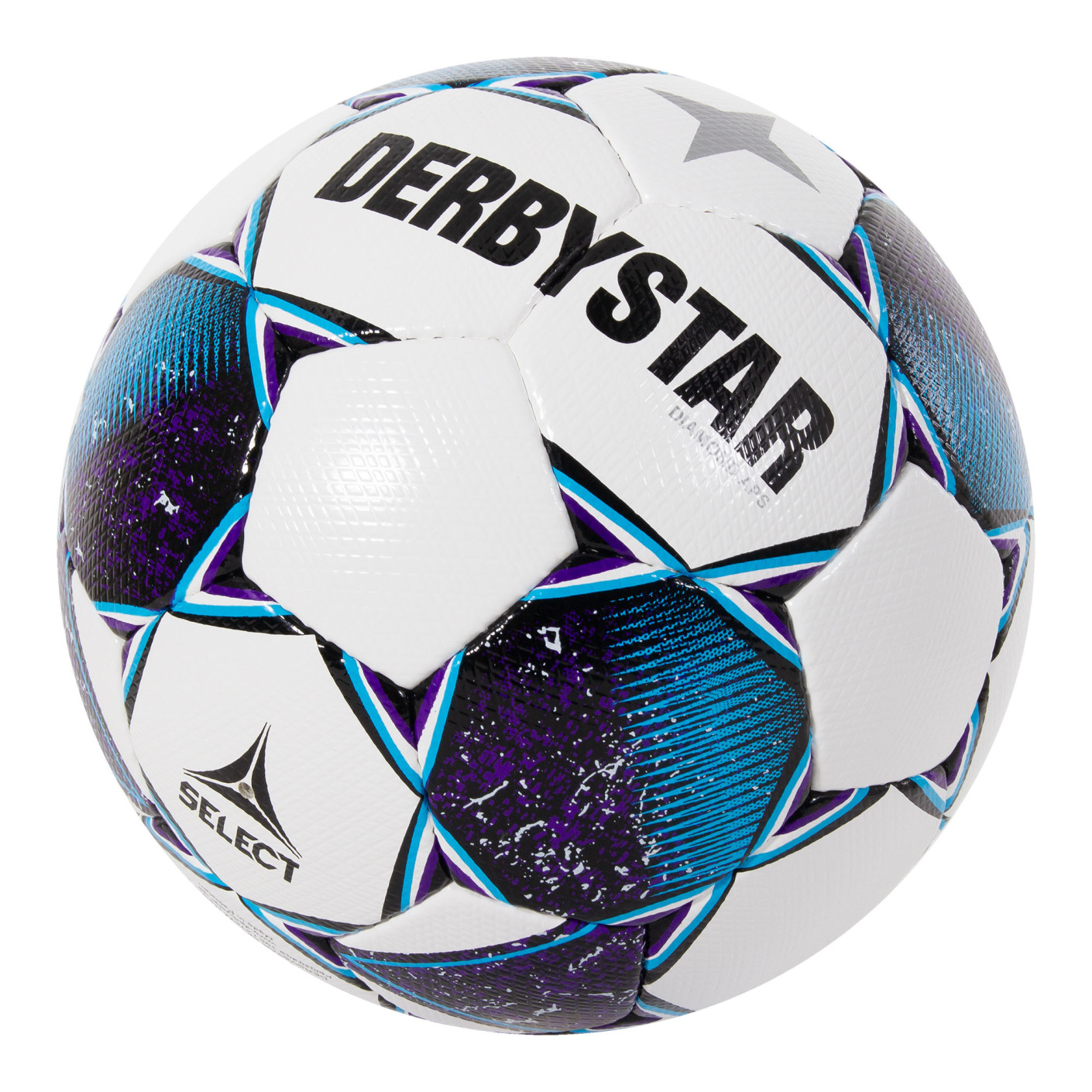 Derbystar Diamond II Voetbal Maat 5 Wit Blauw Paars
