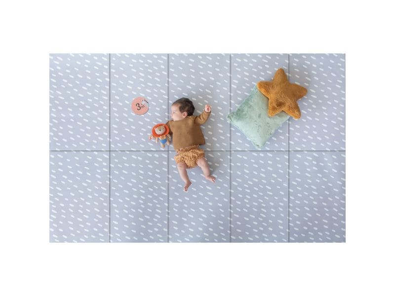 TAF-TOYS Spielmatte Savannah 0M Hochwertige, extragrosse, wasserdichte, ultraweiche und babysichere Spielmatte aus Schaumstoff