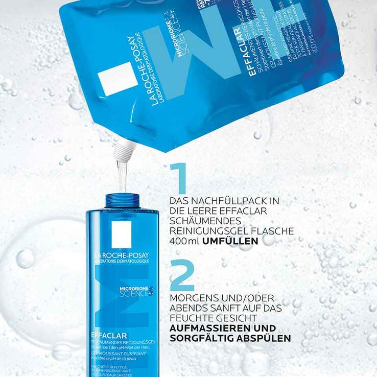 La Roche Posay Effaclar schäumendes Reinigungsgel, 400 ml