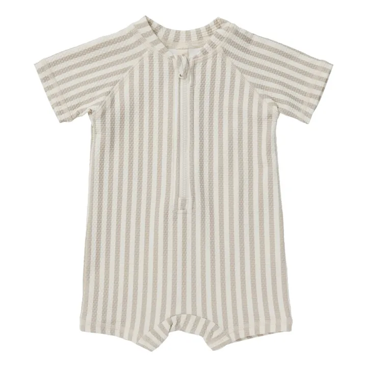 Quincy Mae Combinaison Anti-UV Rayée | Cendre