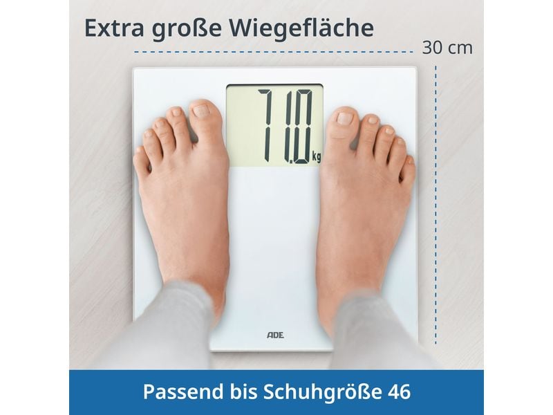 ADE Personenwaage Katharina Weiss Digitale Körperwaage mit XXL Display