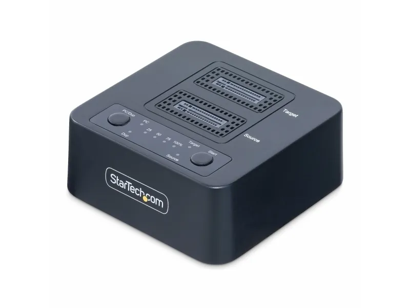 StarTech.com 1:1 Standalone M.2 NVMe Drive Duplicator and Dock - Solid state/harddisk-duplikator - 2 bays (PCIe (NVMe)) - TAA-kompatibel