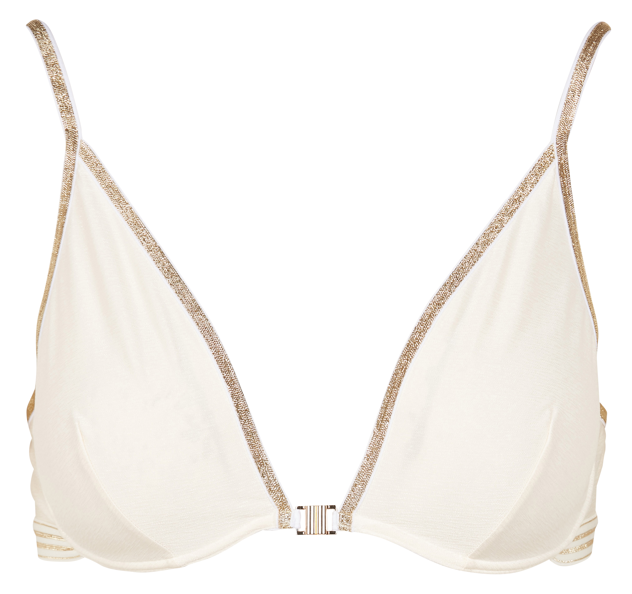 JACKIE - Soutien-gorge brassière à fines rayures | Beige