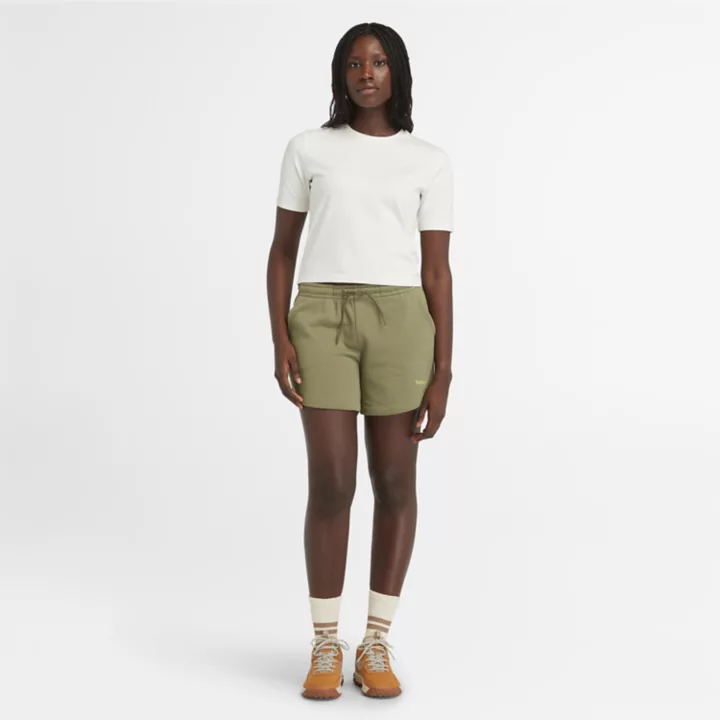 T-shirt court pour femme en blanc