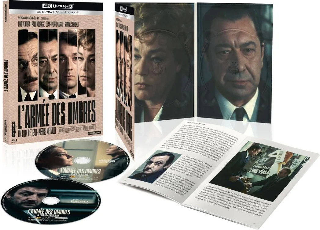 L'Armée des ombres - Édition Limitée (4K Ultra HD   Blu-Ray) Disques Blu-ray films