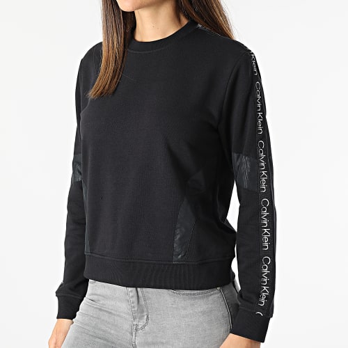Sweat Crewneck A Bandes GWS2W316 Noir
