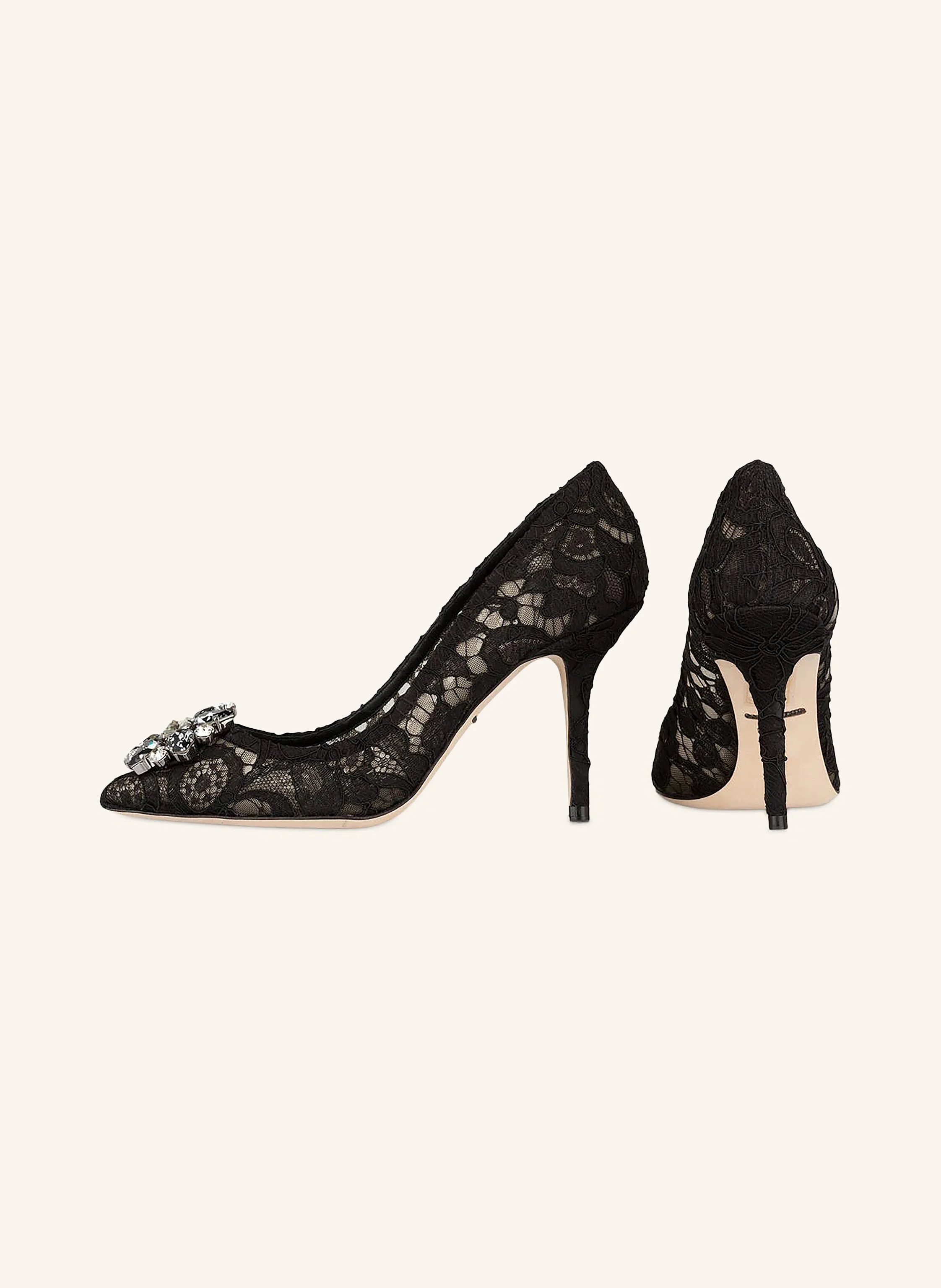 DOLCE & GABBANA Pumps RAINBOW mit Schmucksteinen