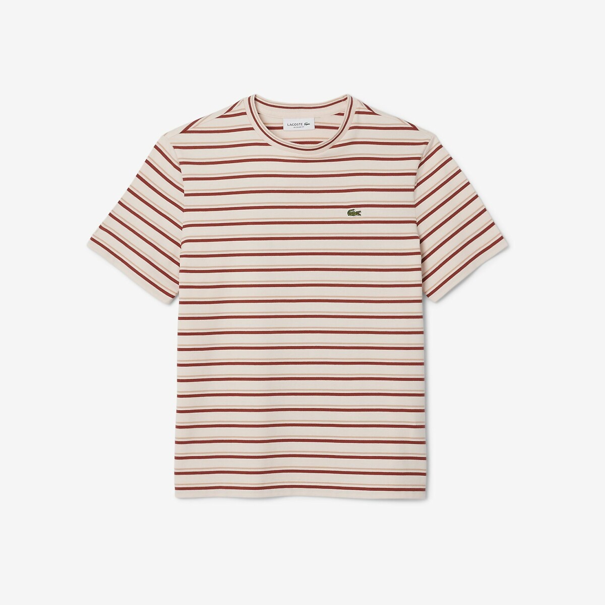 LACOSTE<br>Camiseta listrada de manga curta