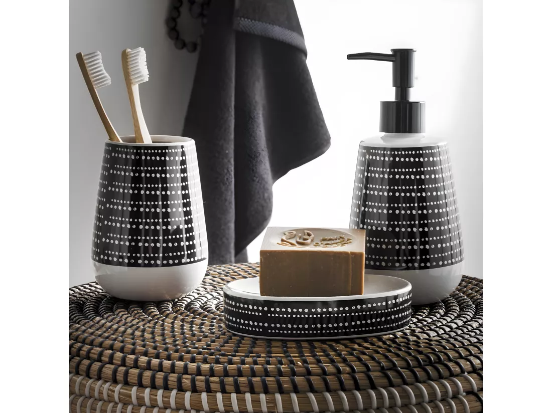 Distributeur de savon à motifs en céramique GOTAM