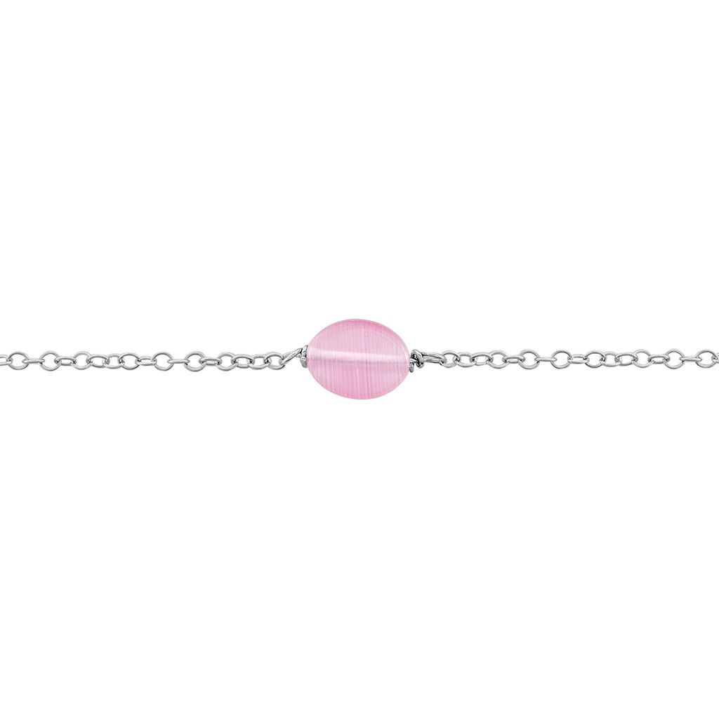 Bracelet Evren Argent Blanc Pierre De Synthese