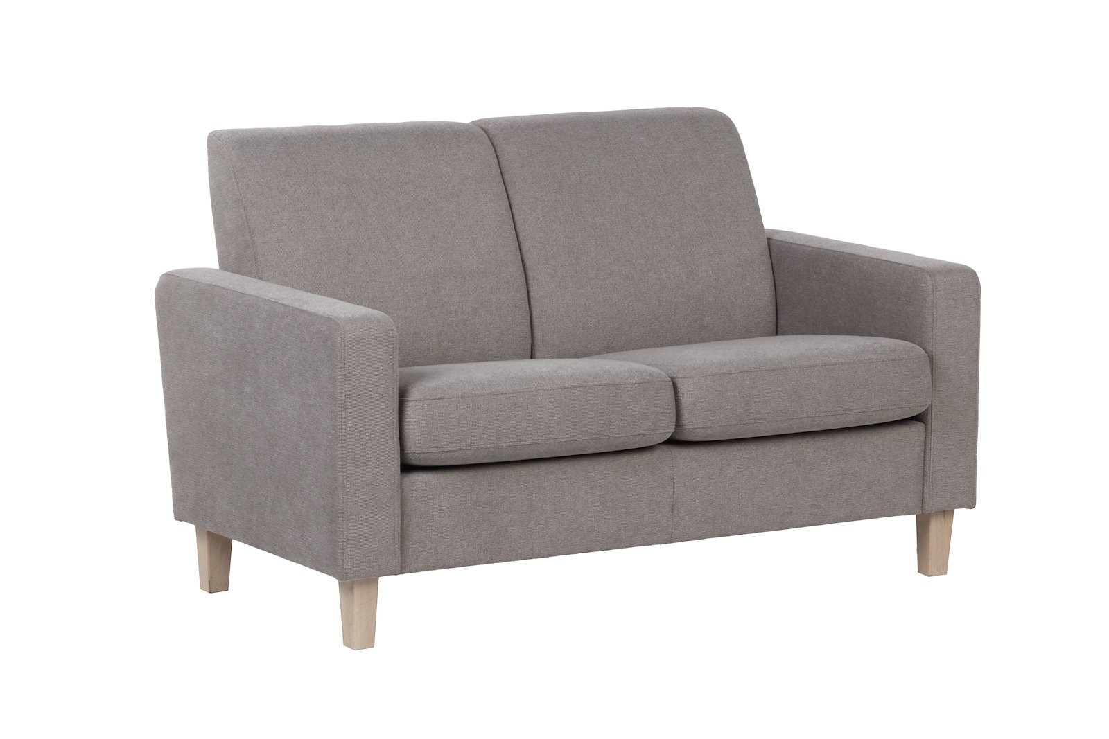 Medly 2-seter Tekstil Guard Taupe med vange B og hvitoljet ben 176