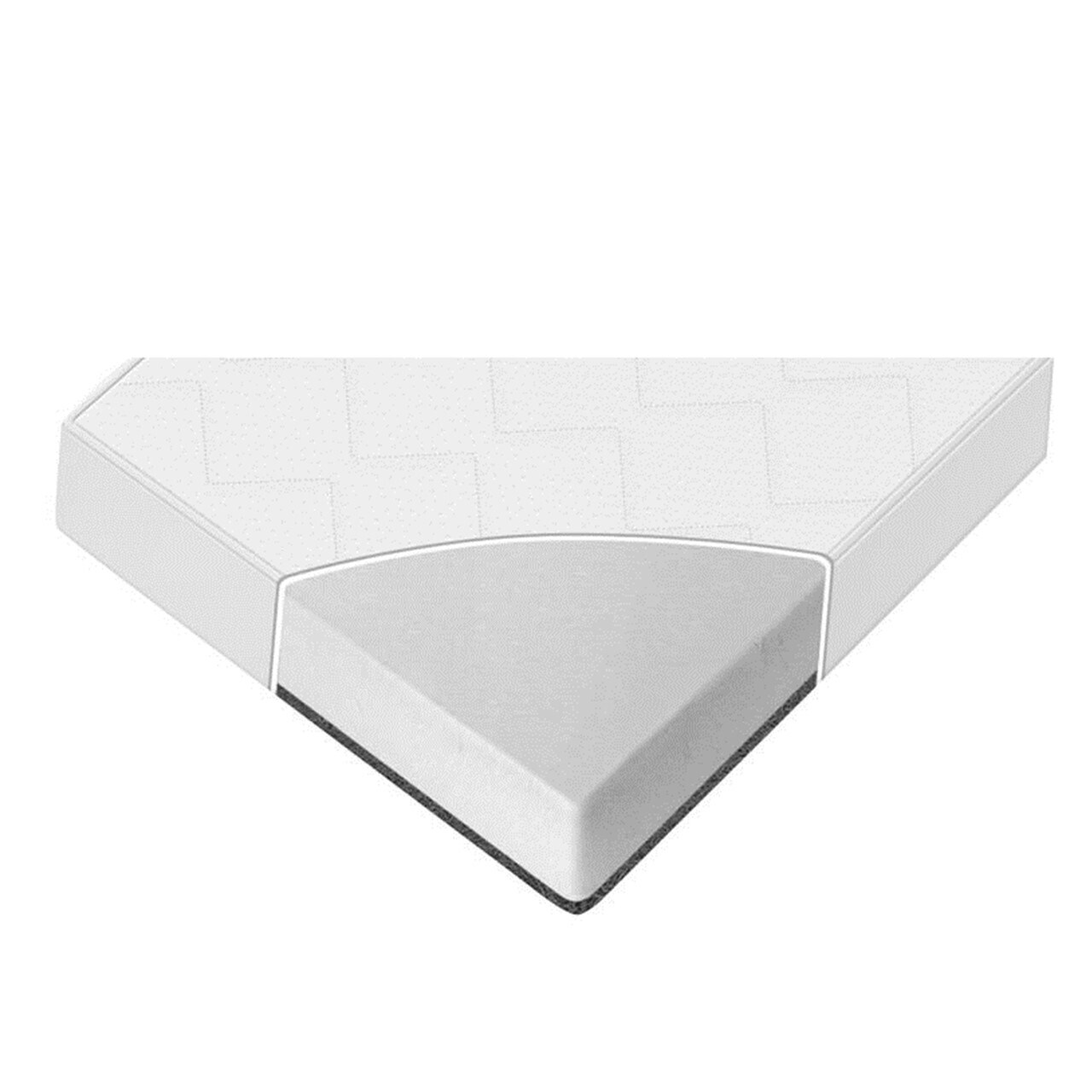 Lorelli Matratze Havana 120 x 60 cm Bezug waschbar antiallergisch Schaumstoff weiß uni