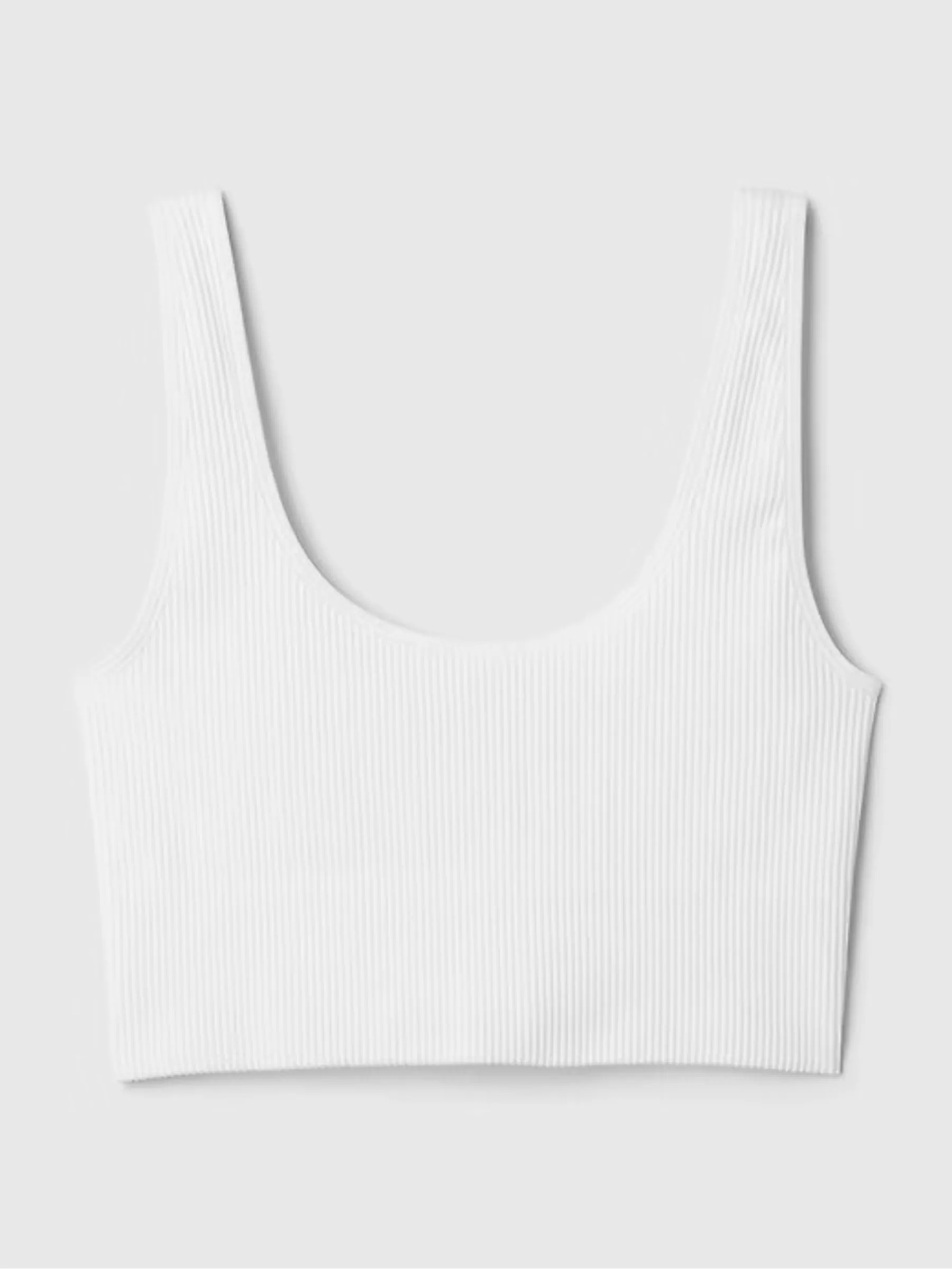 Wit - Gap naadloze geribbelde bralette