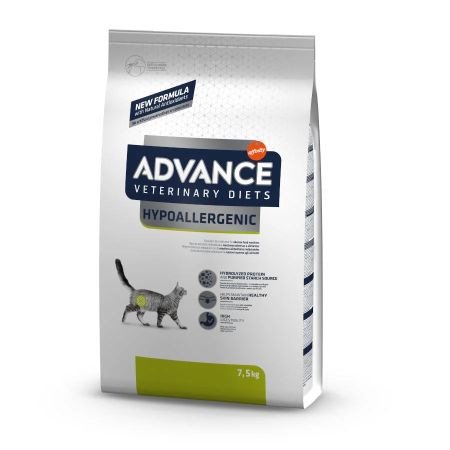 Ração hipoalergênica para gatos da Advance Veterinary Diets