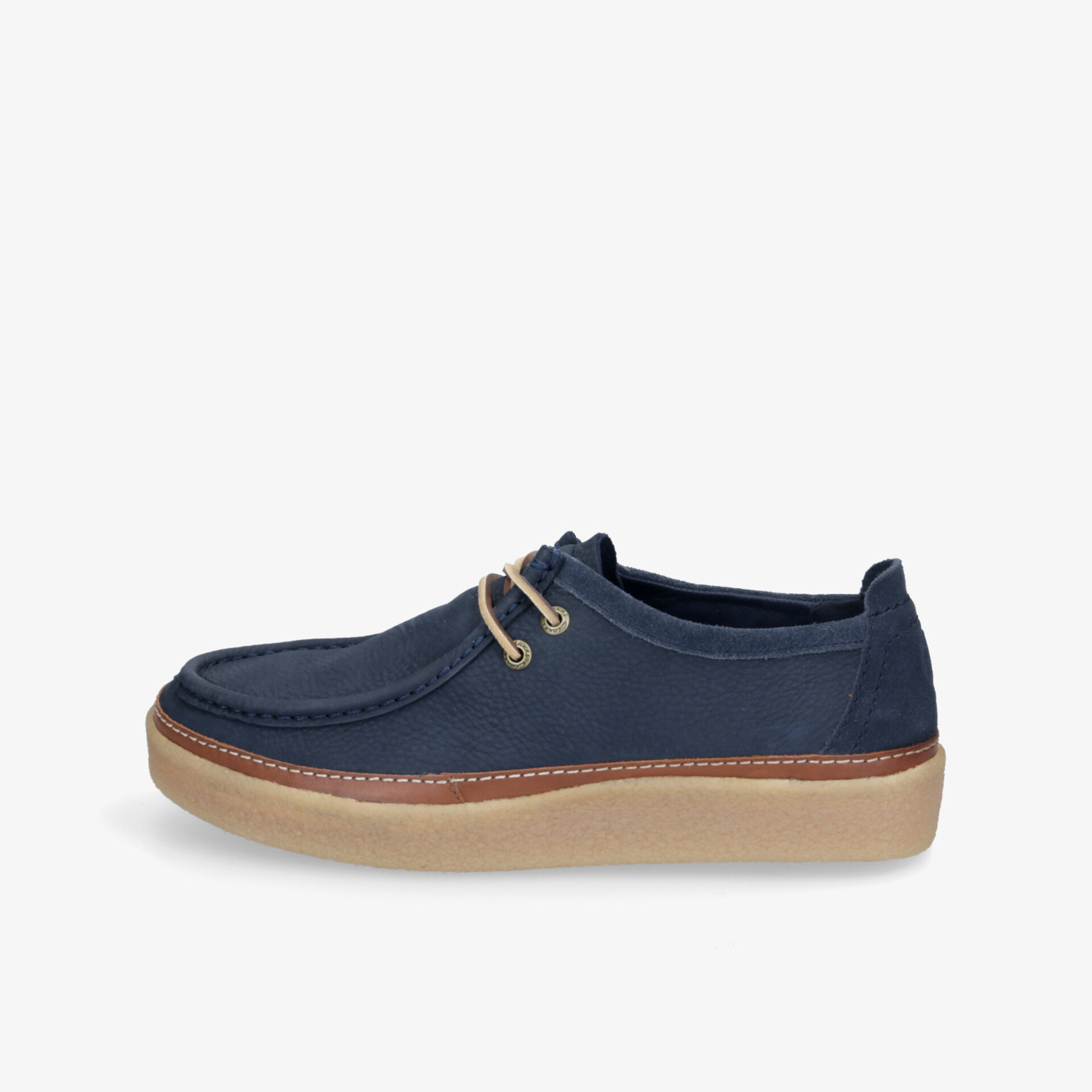 Clarks Clarkwood Moc Herren Schnürer blau