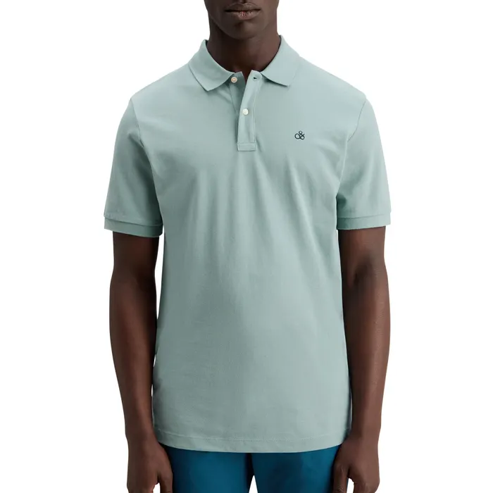 Scotch & Soda Essential Organic Cotton Pique Polo Heren