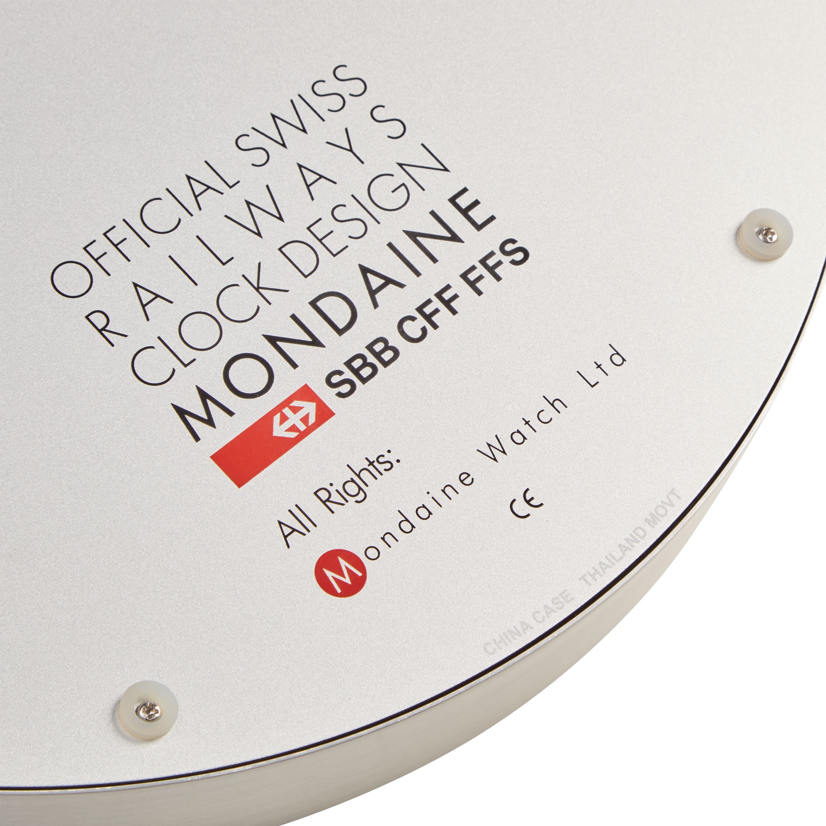 MONDAINE SBB Wanduhr - Silber