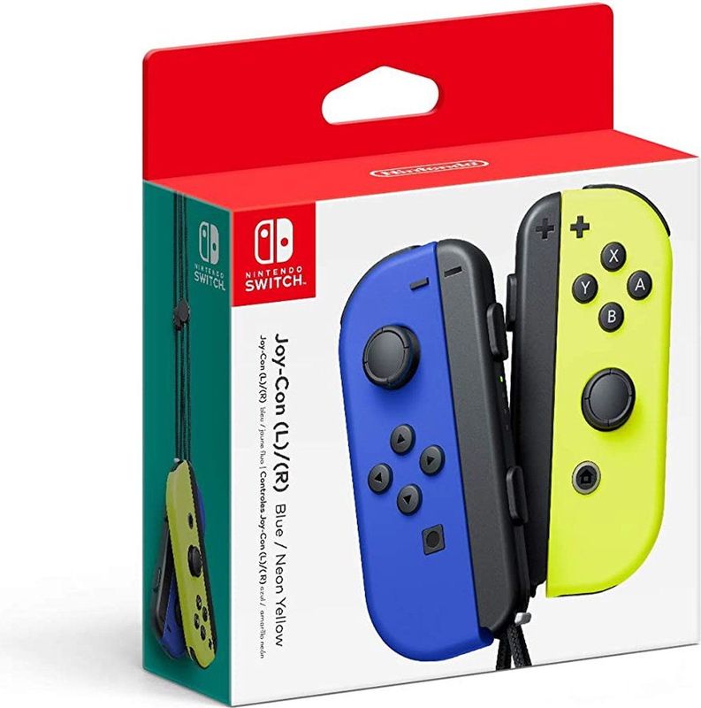 Nintendo Switch Joy-Con Controller Paar - Blauw en Neon Geel