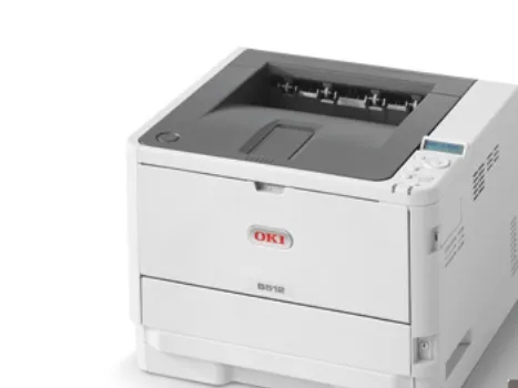 OKI B512dn - Printer - S/H - Duplex - LED - A4/Legal - 1200 x 1200 dpi - op til 45 spm - kapacitet: 630 ark - USB 2.0, Gigabit LAN
