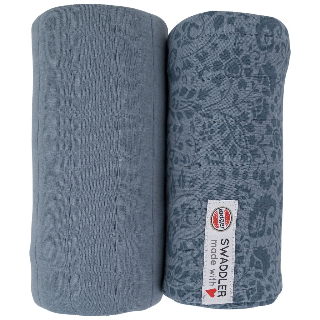 LodgerLodger   Swaddler 2er Pack Solid flower tribe ocean
