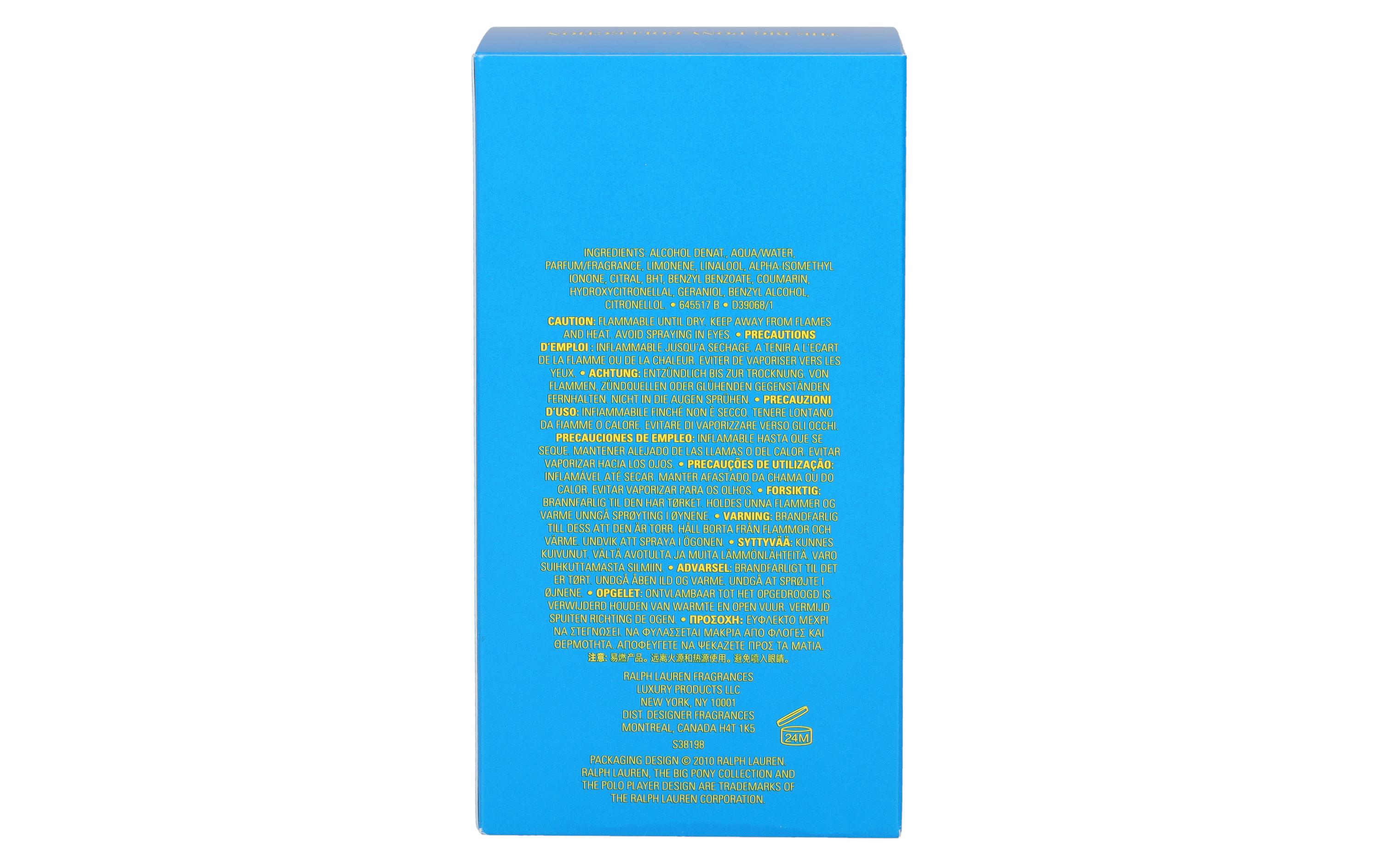 Eau de Toilette Big Pony 1 Blue for Men 100 mlParfüm Für Herren