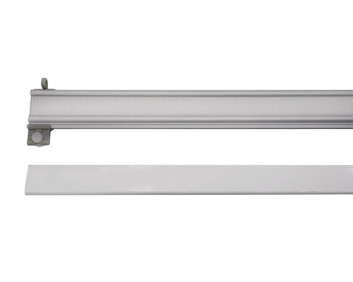 Paneeldrager inclusief gewicht voor gordijnrail Smart aluminium-zilver 80 cm