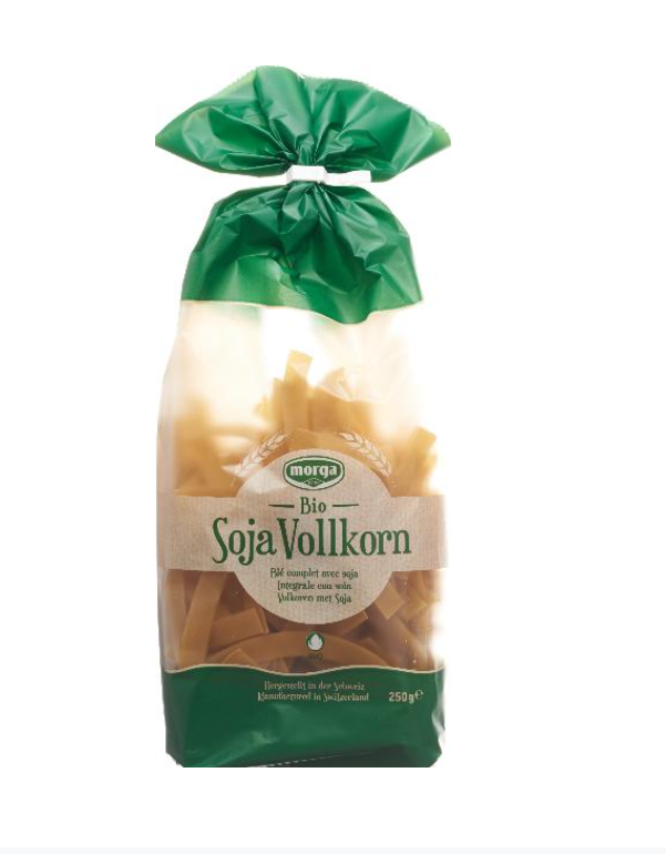 MORGA Nudeln Breit Soja<br>250 g, Knospe