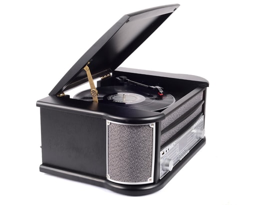 DENVER - Platine tourne disque Lecteur de disques vinyles mrd-51 black radio dab/fm, cd, ca...