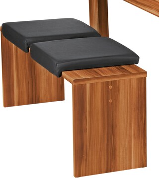 Sitzkissen Karin Schwarz Lederlook Schwarz ca. 45 x 6 x 35 cm