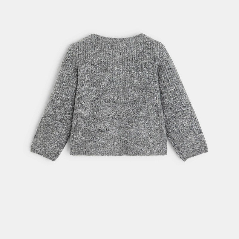 Gilet irisé gris bébé fille Gris ou noir