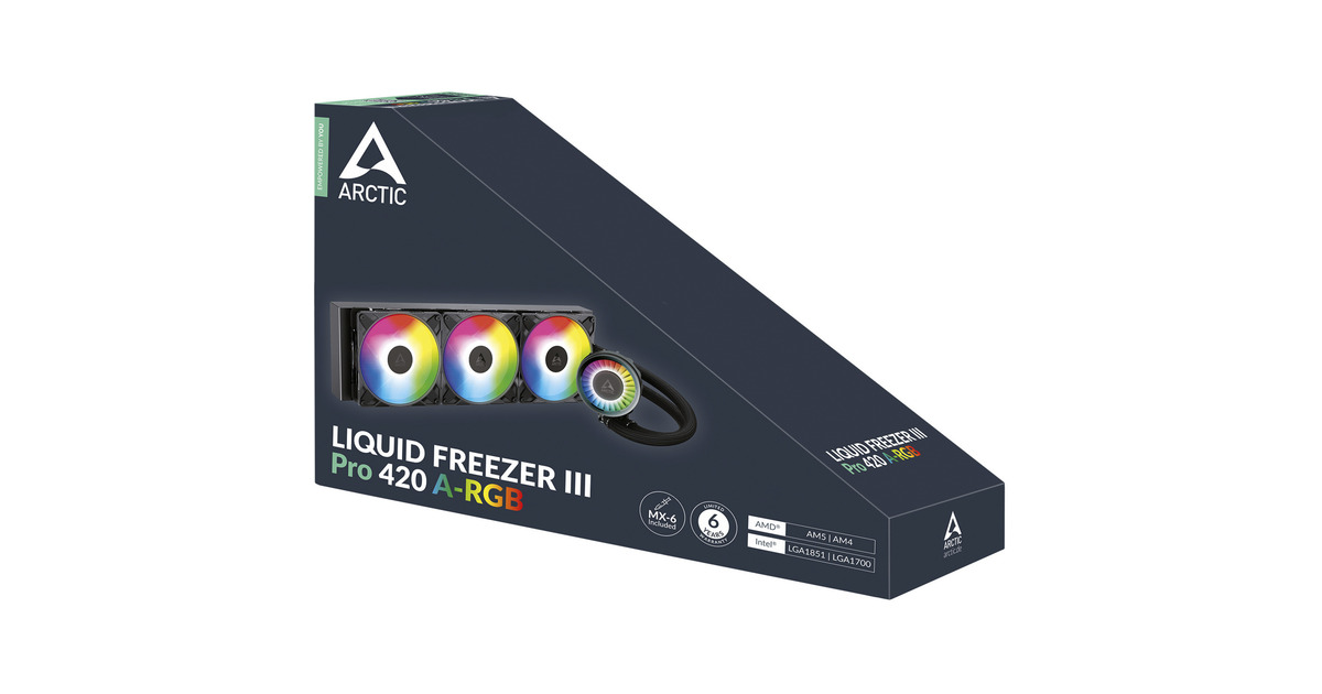 ARCTICLiquid Freezer III Pro 420 A-RGB waterkoeling  (Zwart, 4-pins PWM fan-connector)