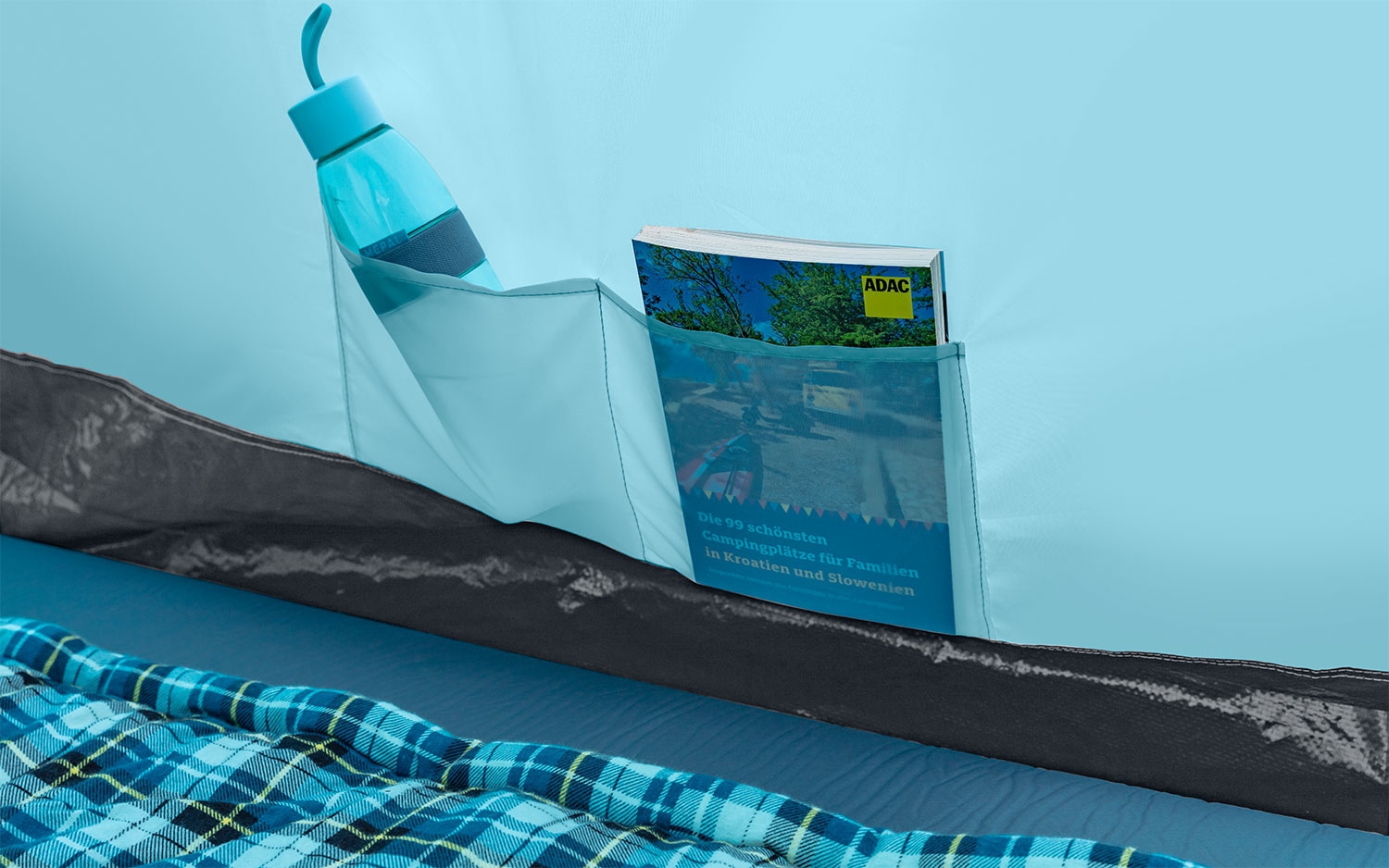 Camptime Uranus 6 Tunnelzelt hellblau für 6 Personen