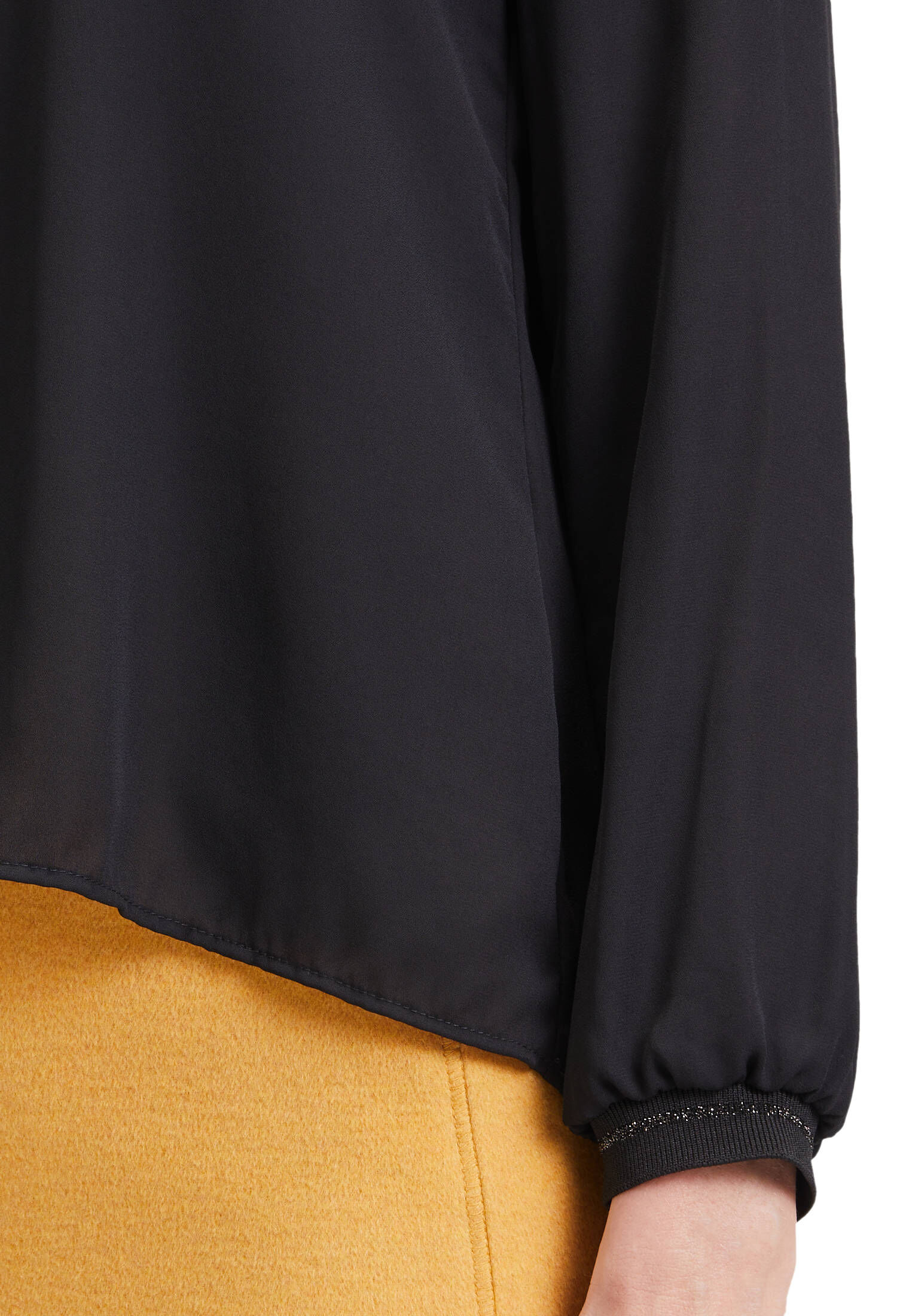 Cartoon| Damen Casual-Bluse mit Rippbündchen