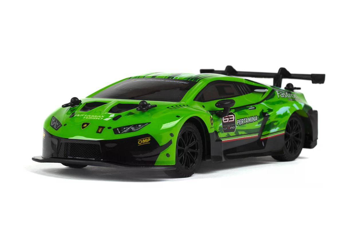 Auto Lamborghini Huracan GT3 Grün, 1:24Ferngesteuerter Sportwagen für Kinder ab 6 Jahren